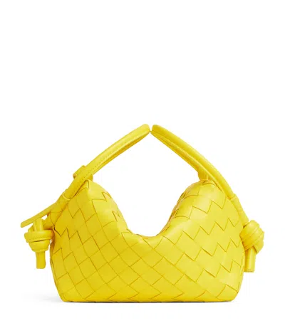 Bottega Veneta Leather Loop Cross-body Bag In Yellow