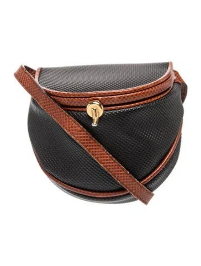 Pre-owned Bottega Veneta Leather Marco Polo In Black
