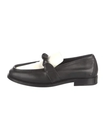 Pre-owned Bottega Veneta Leather Mary Jane Flats In Black