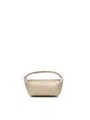 Bottega Veneta Leather Mini Bag With Woven Pattern