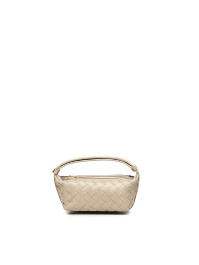 Bottega Veneta Leather Mini Bag With Woven Pattern