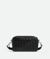 Bottega Veneta Leather Camera Mini Shoulder Bag In Black