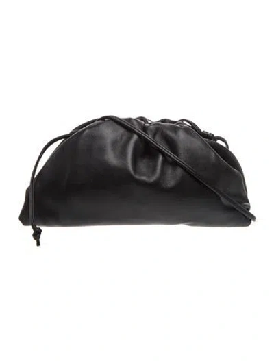 Pre-owned Bottega Veneta Leather Mini Pouch In Black