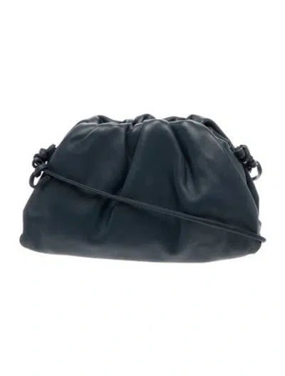 Pre-owned Bottega Veneta Leather Mini Pouch In Blue