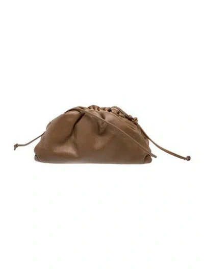 Pre-owned Bottega Veneta Leather Mini Pouch In Brown