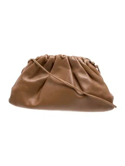 Pre-owned Bottega Veneta Leather Mini Pouch In Brown