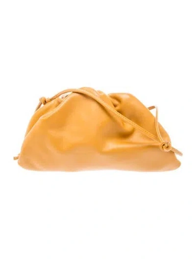 Pre-owned Bottega Veneta Leather Mini Pouch In Brown