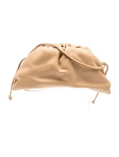 Pre-owned Bottega Veneta Leather Mini Pouch In Brown