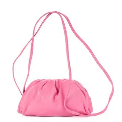 Pre-owned Bottega Veneta Leather Mini Pouch Crossbody In Pink