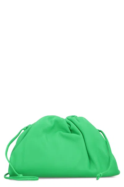 Bottega Veneta Leather Mini Pouch In Green