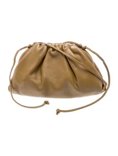 Pre-owned Bottega Veneta Leather Mini Pouch In Green