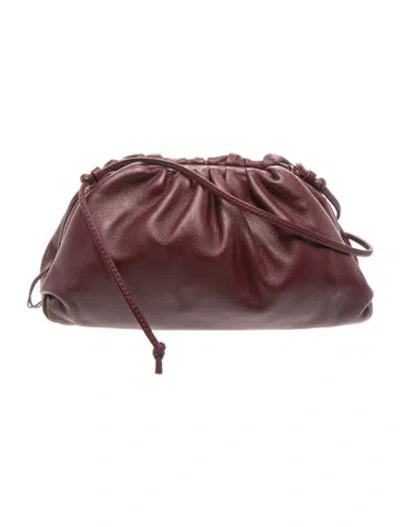Pre-owned Bottega Veneta Leather Mini Pouch Mini 2023 In Red