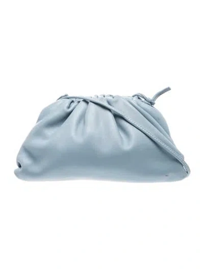 Pre-owned Bottega Veneta Leather Mini Pouch Mini In Blue