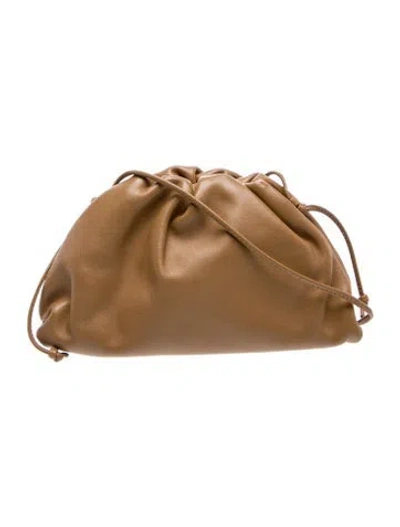 Pre-owned Bottega Veneta Leather Mini Pouch Mini In Brown