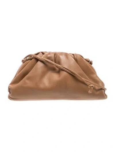 Pre-owned Bottega Veneta Leather Mini Pouch Mini In Brown
