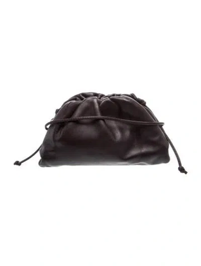 Pre-owned Bottega Veneta Leather Mini Pouch Mini In Brown