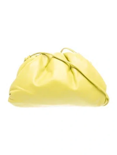 Pre-owned Bottega Veneta Leather Mini Pouch Mini In Green