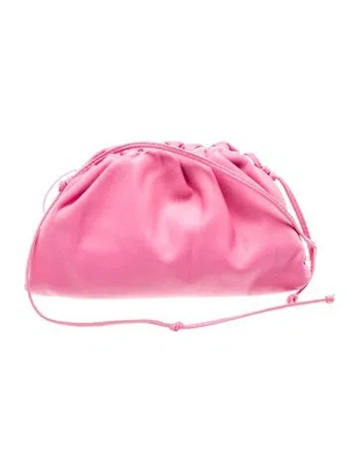Pre-owned Bottega Veneta Leather Mini Pouch Mini In Pink