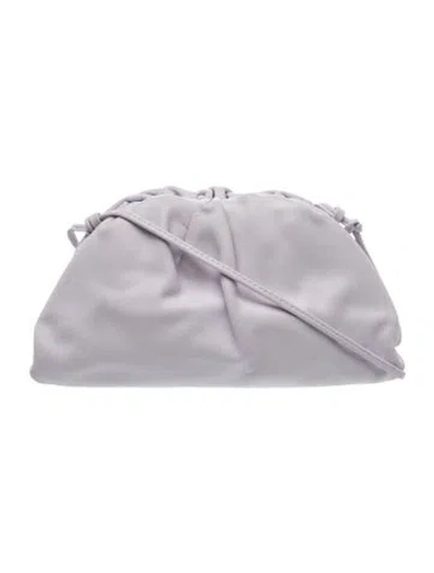 Pre-owned Bottega Veneta Leather Mini Pouch Mini In Purple