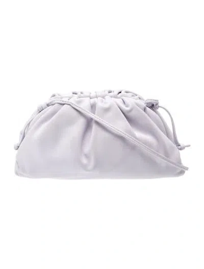 Pre-owned Bottega Veneta Leather Mini Pouch Mini In Purple