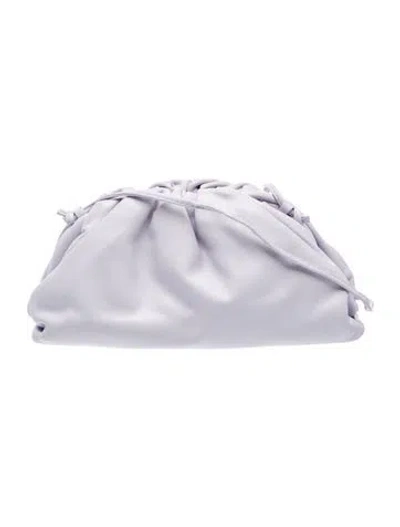 Pre-owned Bottega Veneta Leather Mini Pouch Mini In Purple
