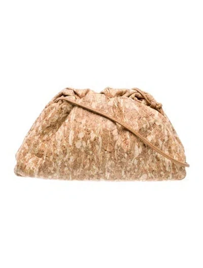Pre-owned Bottega Veneta Leather Mini Pouch In Neutral