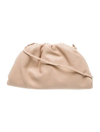 Pre-owned Bottega Veneta Leather Mini Pouch In Neutral