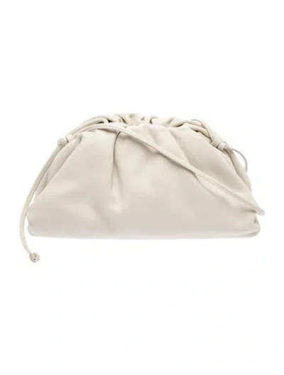 Pre-owned Bottega Veneta Leather Mini Pouch In Neutral