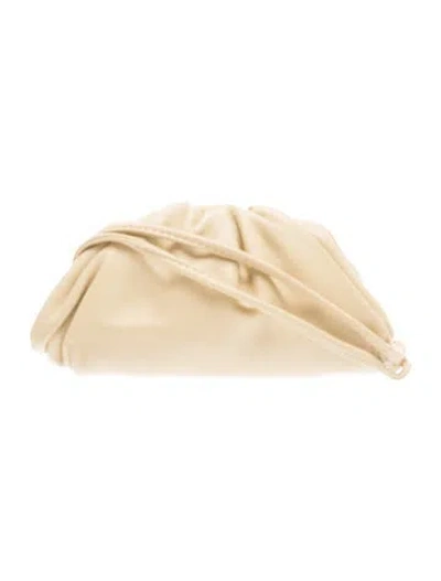 Pre-owned Bottega Veneta Leather Mini Pouch In Neutrals