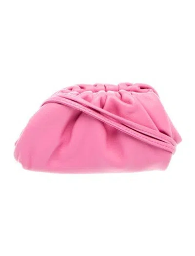 Pre-owned Bottega Veneta Leather Mini Pouch In Pink