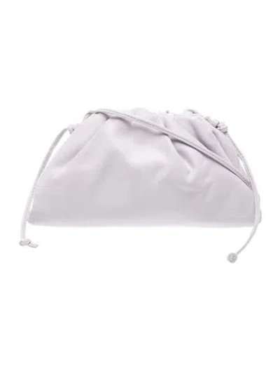 Pre-owned Bottega Veneta Leather Mini Pouch In Purple