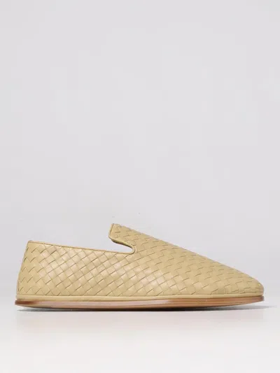 Bottega Veneta Leather Moccasin In Neutral