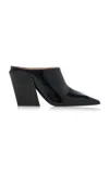 Bottega Veneta Okinawa Leather Square-toe Mules In Black