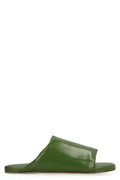 Pre-owned Bottega Veneta Leather Mules In Green