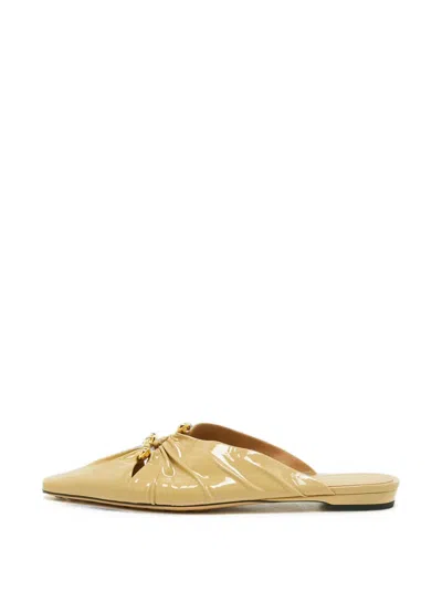 Pre-owned Bottega Veneta Leather Mules In Neutral