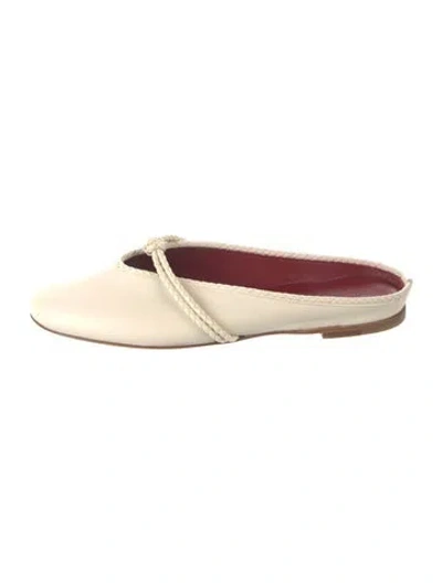 Pre-owned Bottega Veneta Leather Mules In Neutrals
