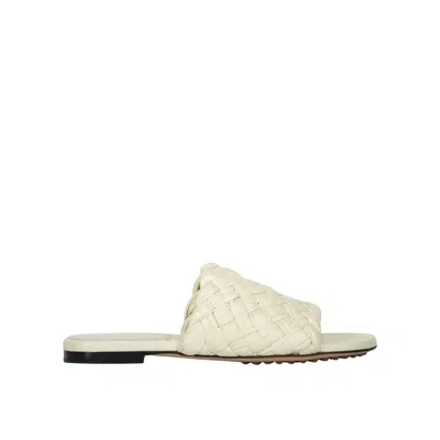 Bottega Veneta Intrecciato Leather Mule In White