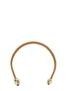 Bottega Veneta Open Necklace In Beige