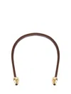 Bottega Veneta Leather Necklace In Brown