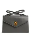 Bottega Veneta Leather Nodo Piano Top-handle Bag In Gray