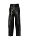 Bottega Veneta Leather Pants In Black