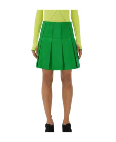 BOTTEGA VENETA BOTTEGA VENETA PLEATED LEATHER SKIRT