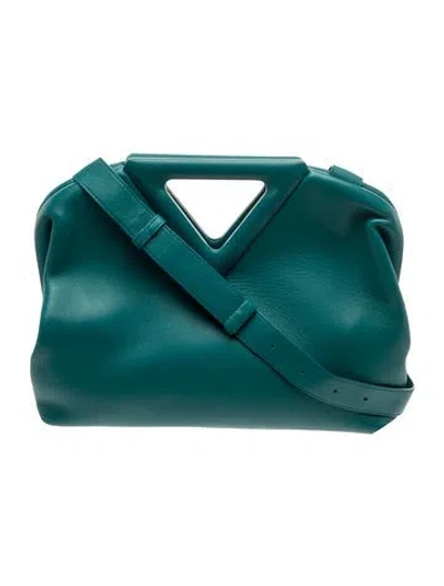 Pre-owned Bottega Veneta Leather Point In Blue