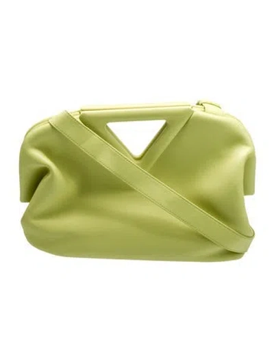 Pre-owned Bottega Veneta Leather Point In Green