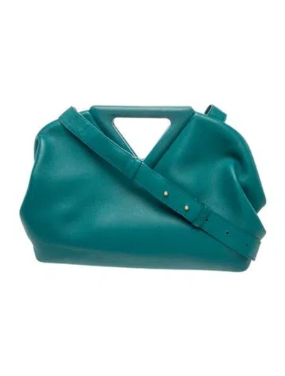 Pre-owned Bottega Veneta Leather Point In Green