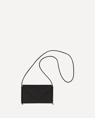 Bottega Veneta Leather Pouch Bag In Black