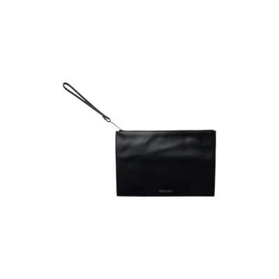 Pre-owned Bottega Veneta Leather Pouch 'black' | Men's Size Onesize