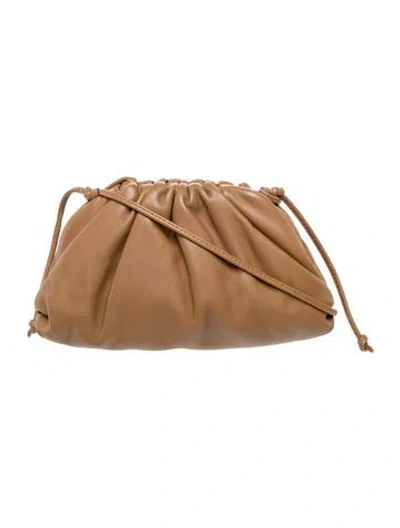 Pre-owned Bottega Veneta Leather Pouch Mini In Brown