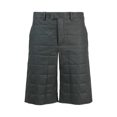 Pre-owned Bottega Veneta Leather Quilted Puffer Shorts 'pewter' | Grey | Men's Size 46