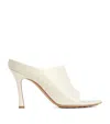 Bottega Veneta Cushion Lux Leather Mule Sandals In White